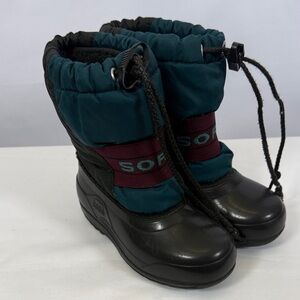 Sorel Vintage Children's Boots Made in Canada Snow with Liner Size 9